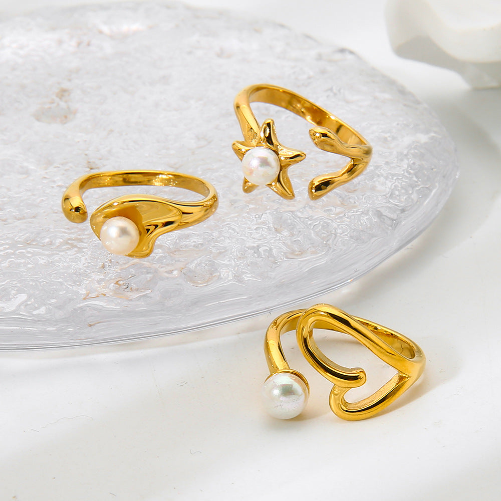 Élan Open Pearl Ring