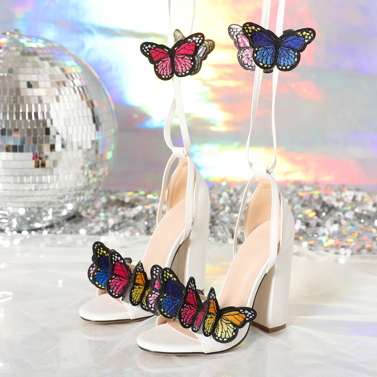 Élan Butterfly Heel Sandals