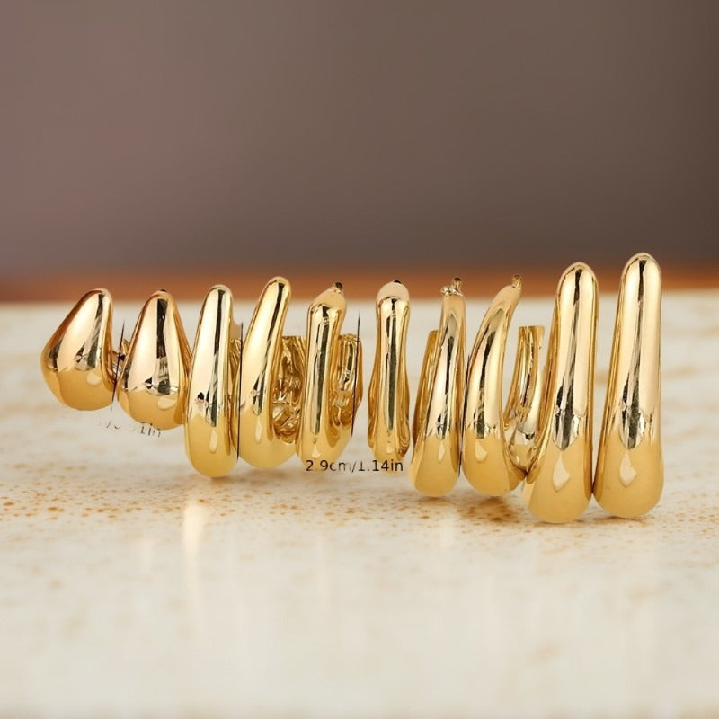 Ivory Hoop Earrings