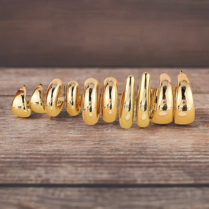 Ivory Hoop Earrings