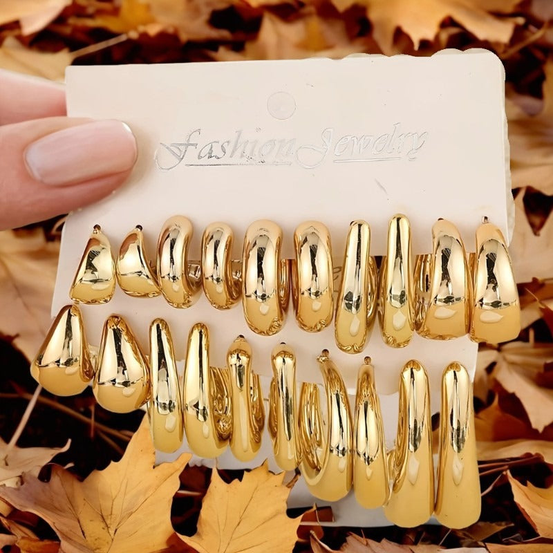 Ivory Hoop Earrings