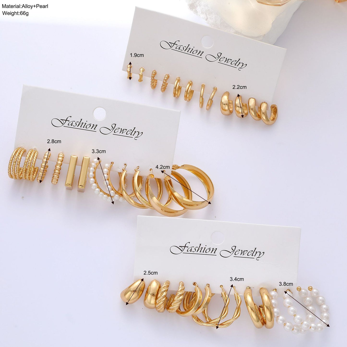 Céleste pearl & Hoop Earrings