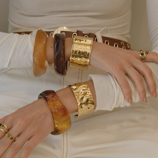 Céleste Chunky Resin Bangle