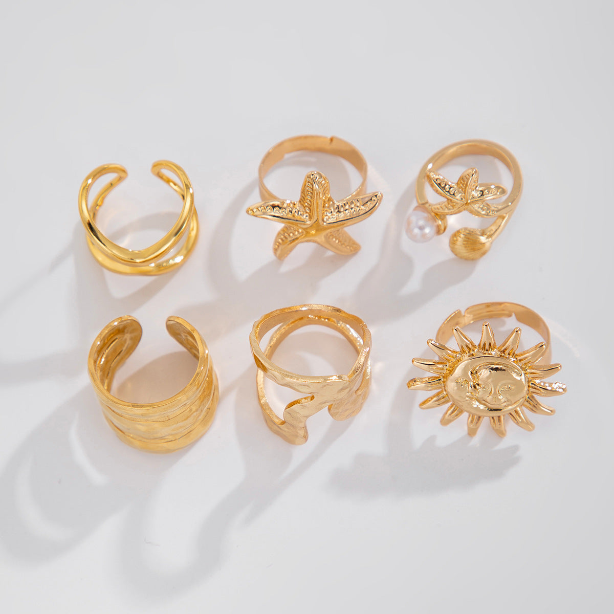 Ivory Line Rings