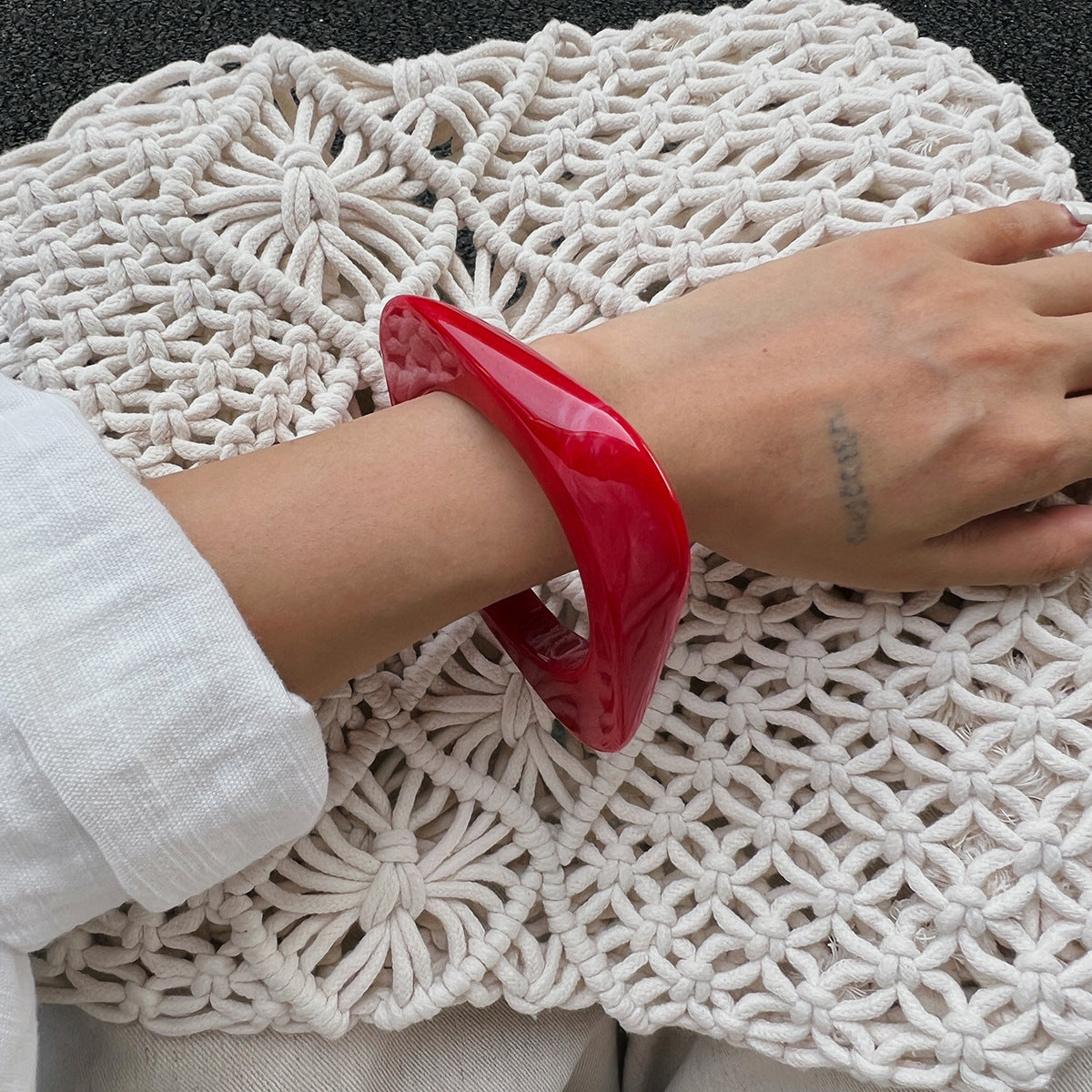Ivory Resin Bangle