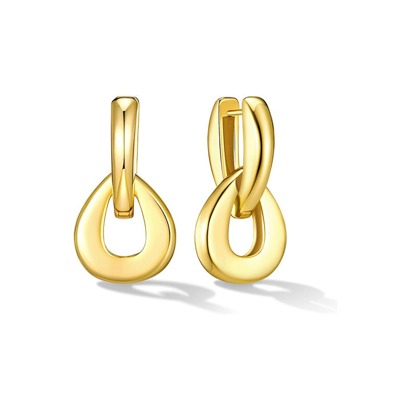 Fleur Gold Hoops