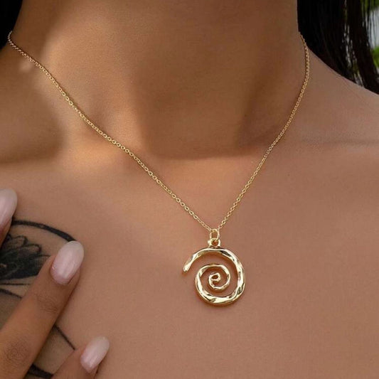 Fleur Swirl Necklace