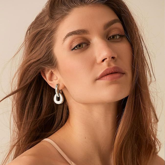 Fleur Gold Hoops