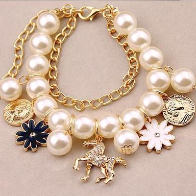 Ivory Pearl Flower Bracelet