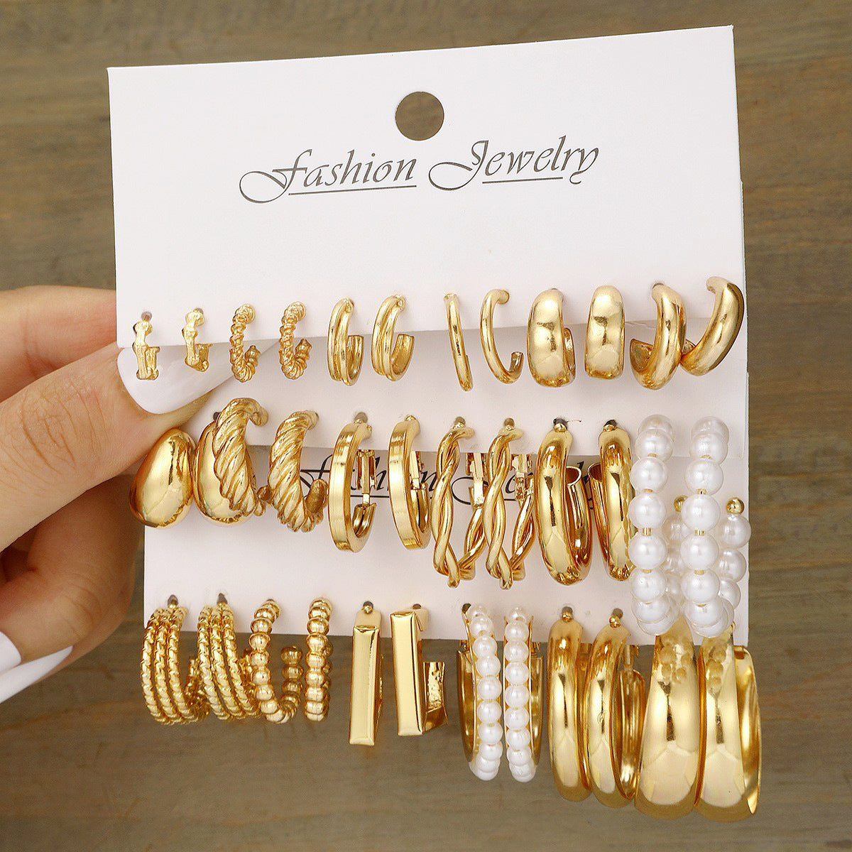Céleste pearl & Hoop Earrings