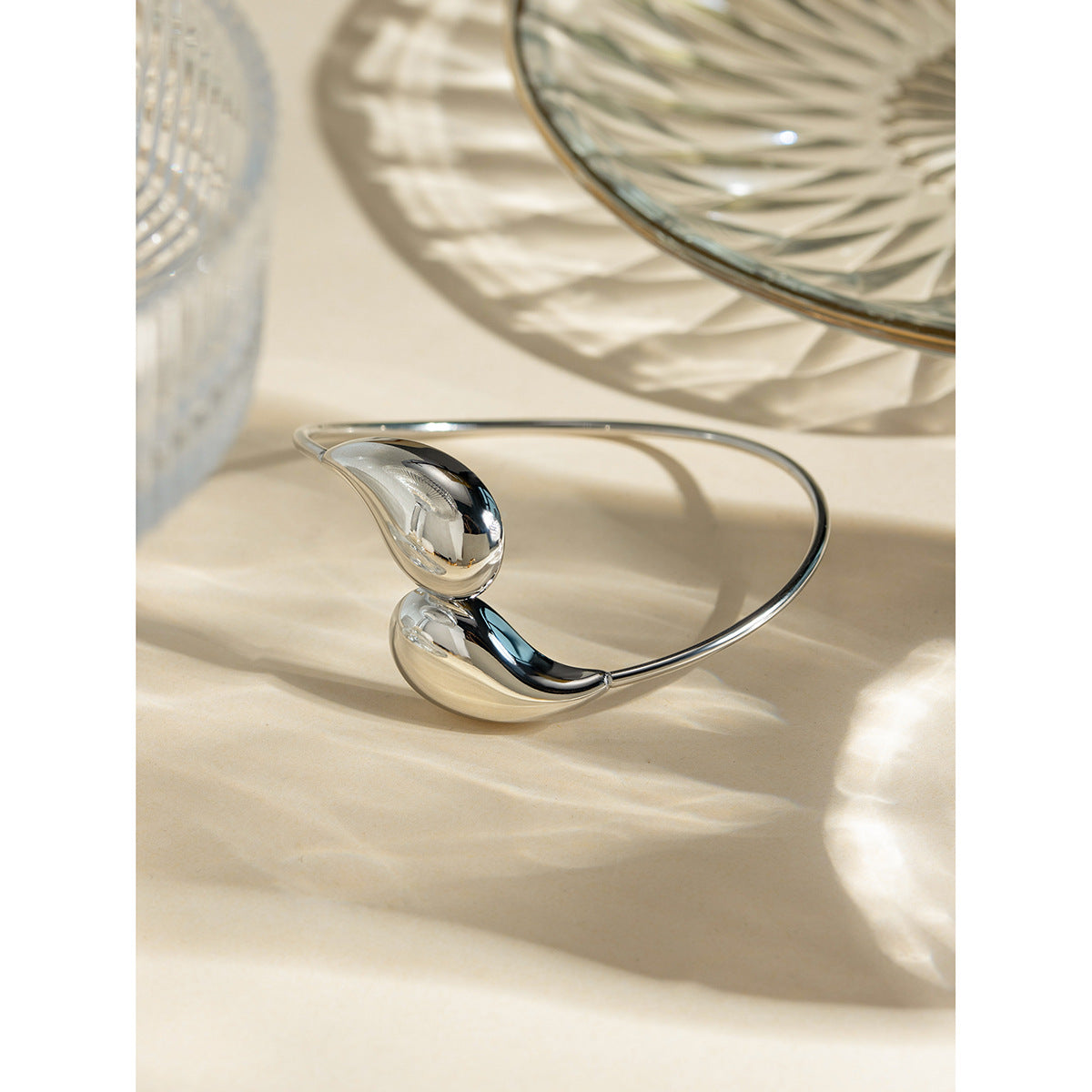 Ivory Curve Open Bangle