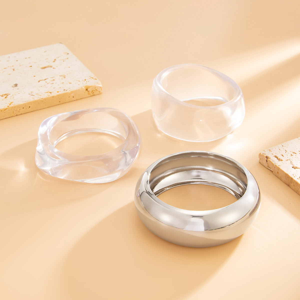 Lune Chunky Acrylic Bangle