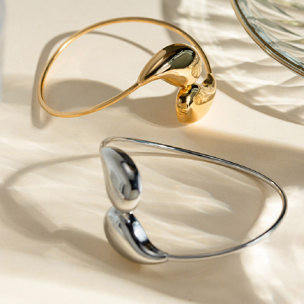 Ivory Curve Open Bangle