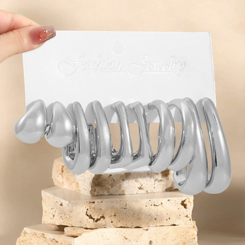 Ivory Hoop Earrings