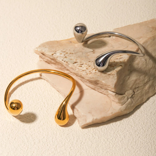 Ivory Curve Open Bangle