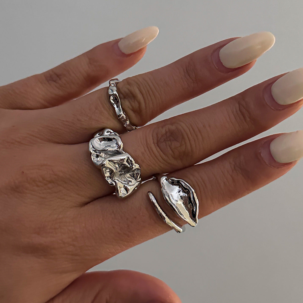 Ivory Line Rings