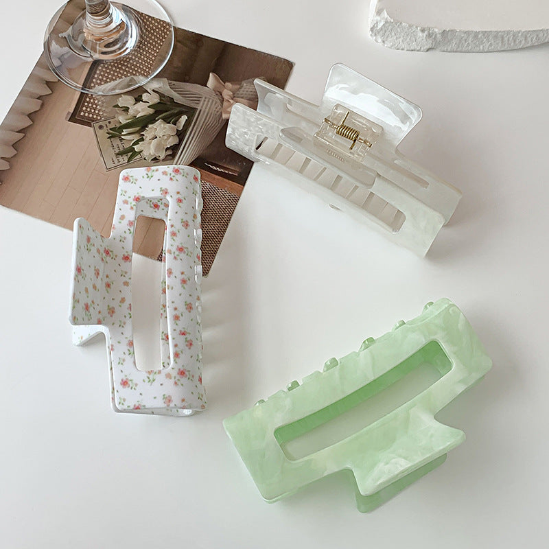 Fleur Large Square Claw Clip
