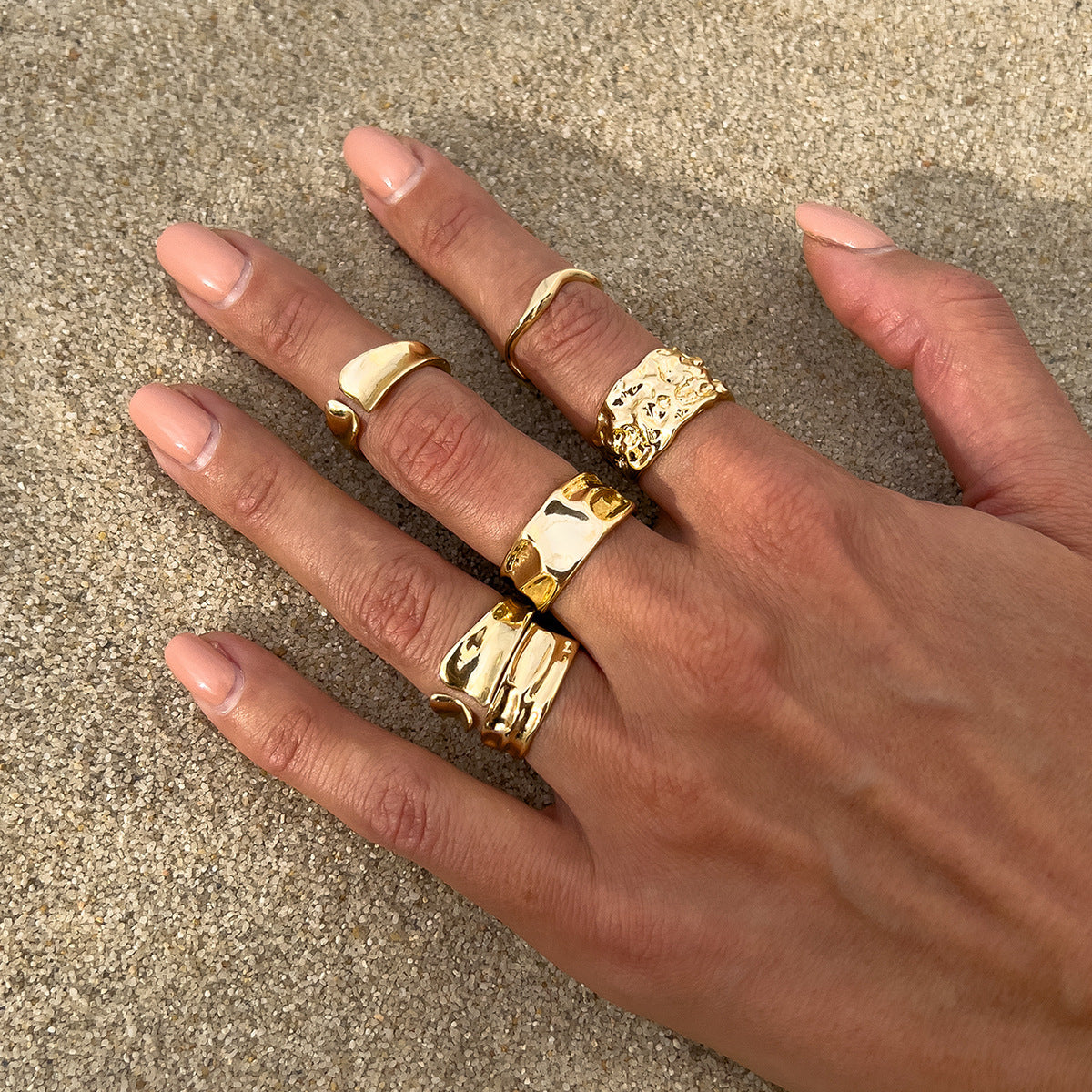 Ivory Line Rings