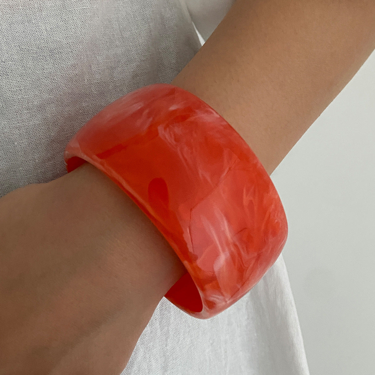 Lune Resin Chunky Bangle