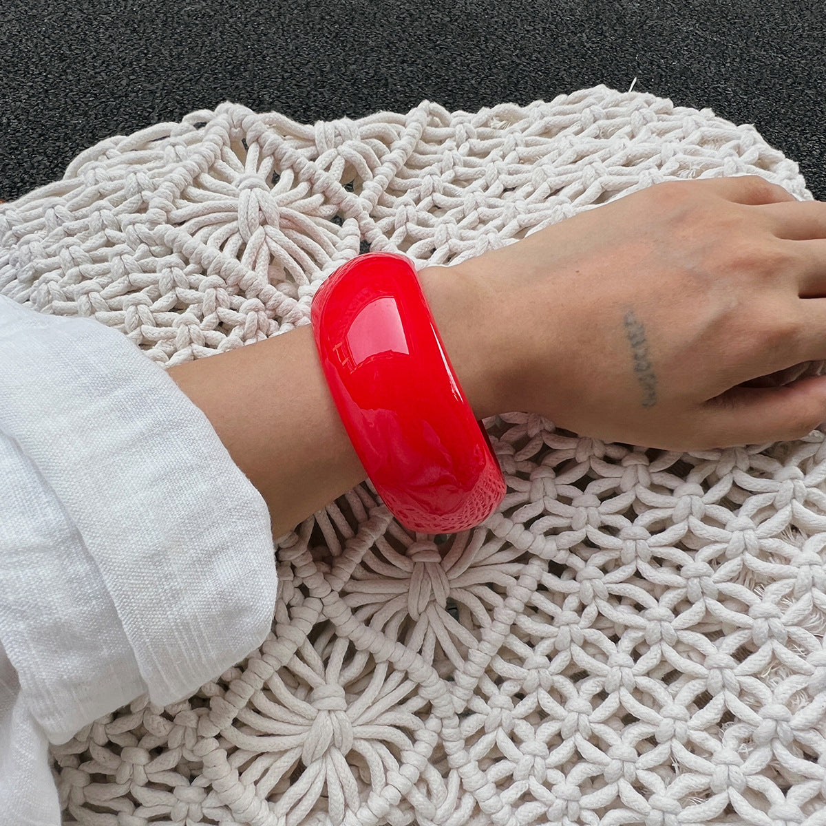 Ivory Resin Bangle