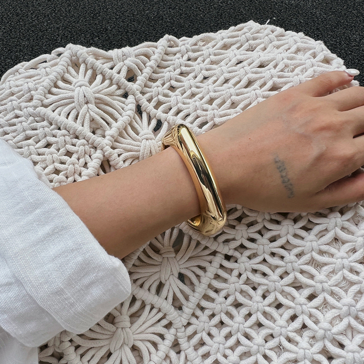 Ivory Resin Bangle