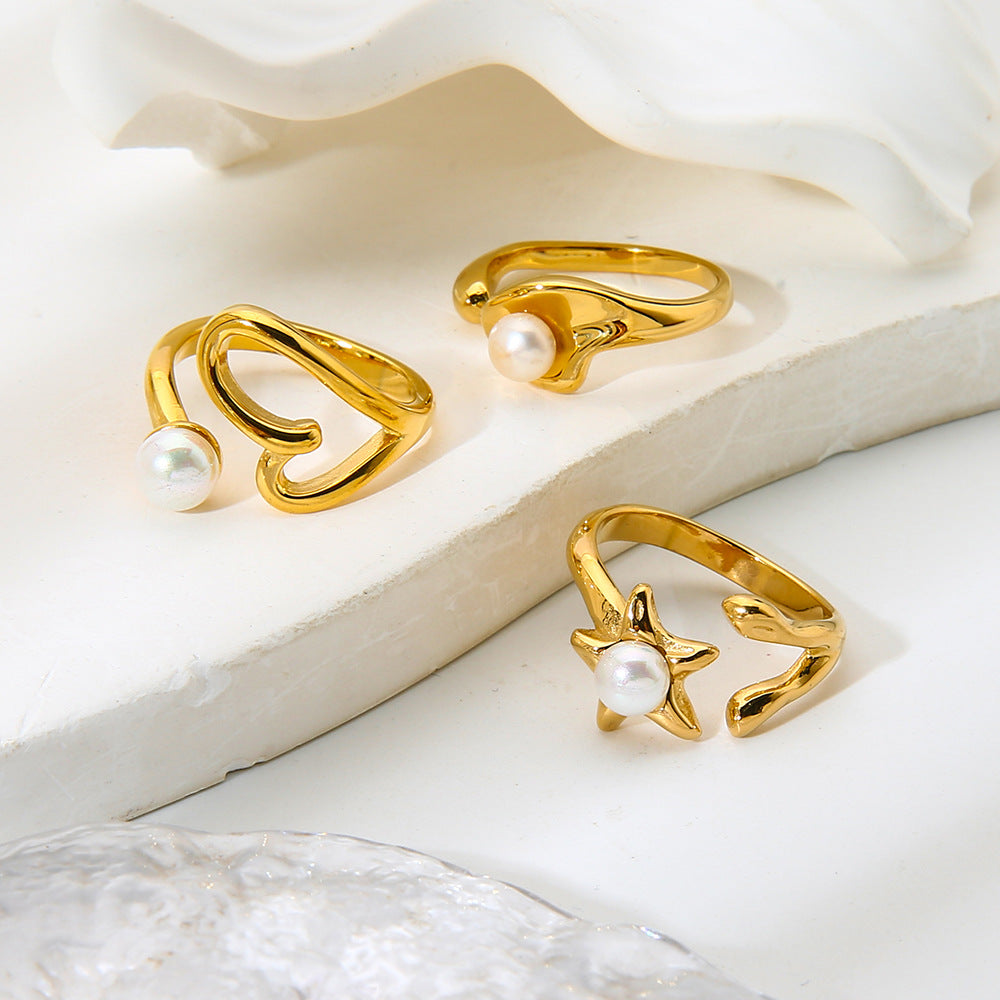 Élan Open Pearl Ring