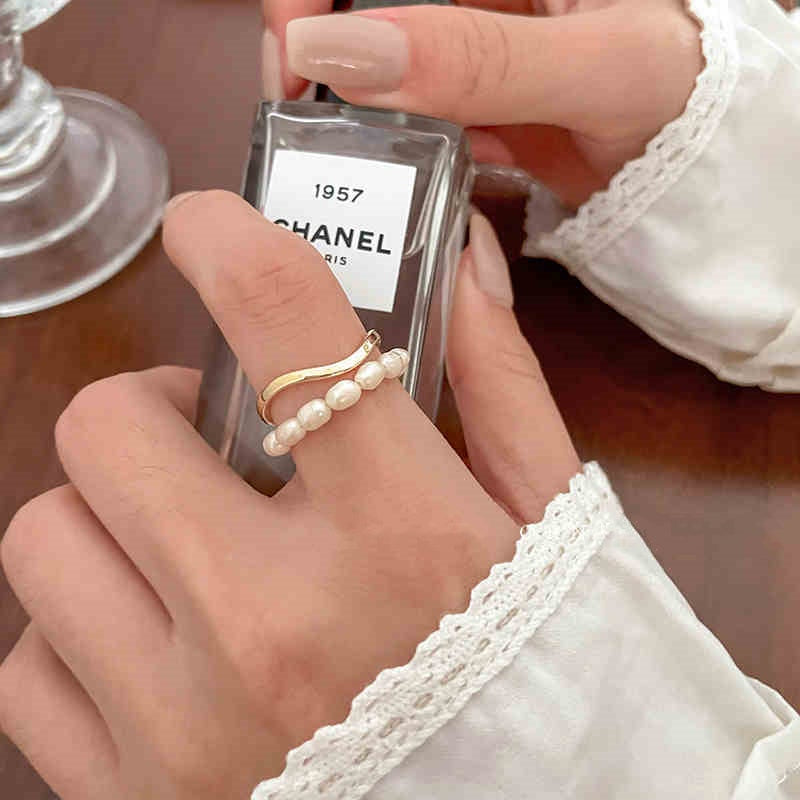 Fleur Layer Pearl Ring