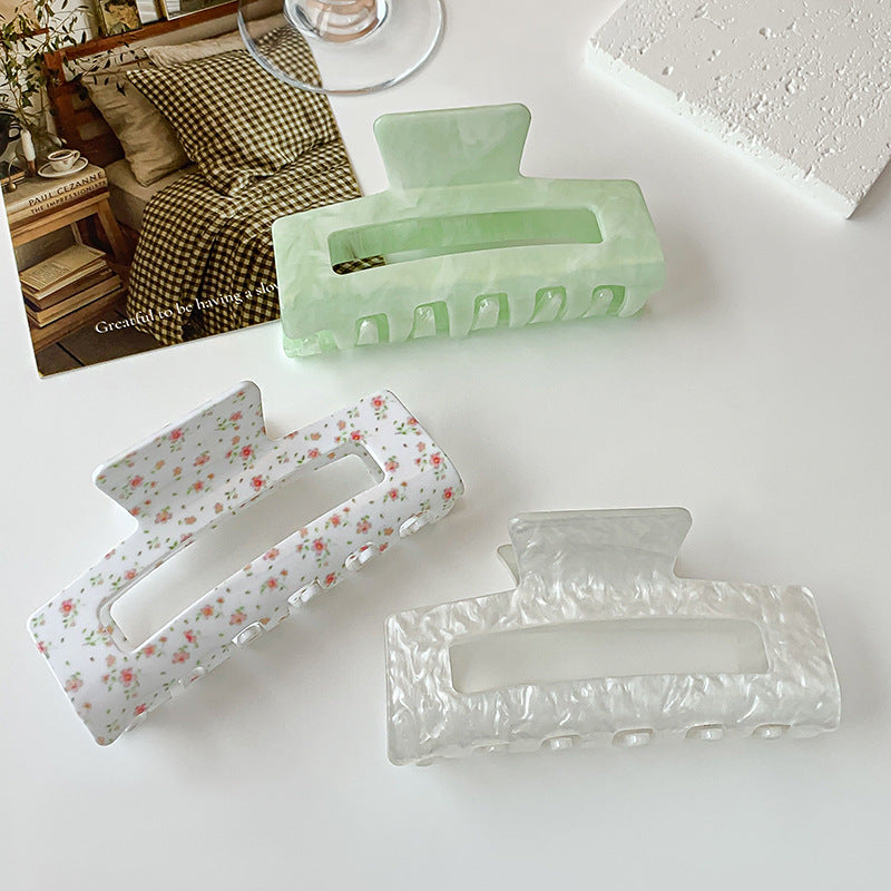 Fleur Large Square Claw Clip