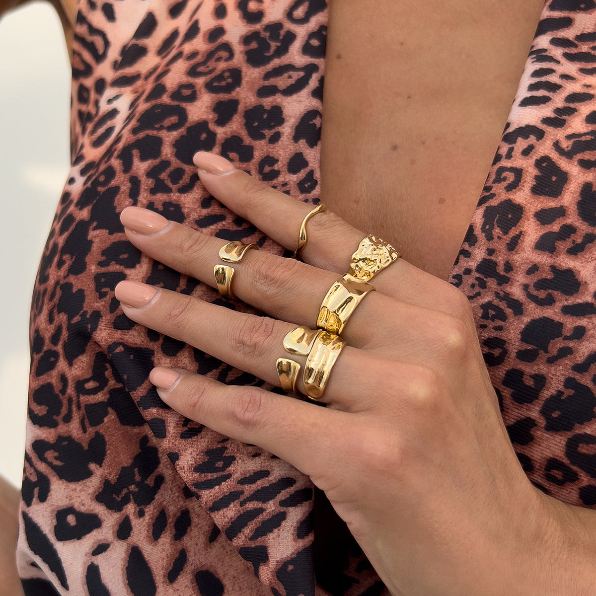 Ivory Line Rings